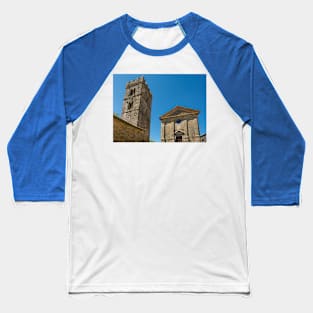 Hum Belltower and Church in Istria, Croatia Baseball T-Shirt